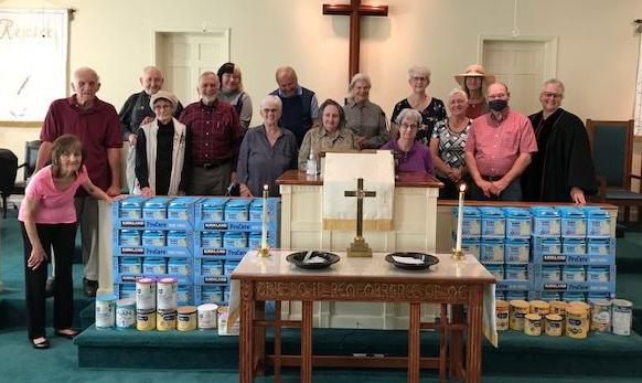 HOLLY SPRINGS UMC COLLECTS BABY FORMULA FOR MISSION